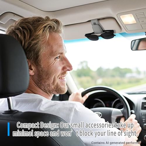 2 Packs Magnetic Sunglass Holder for Car Visor (Grey / 4pcs)