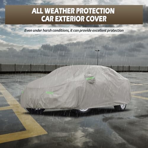 Car Cover Fit for Toyota Camry 1996 (Khaki / Custom Fit for Toyota Camry Honda Accord)