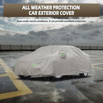 Car Cover Fit for Toyota Camry 1996 (Khaki / Custom Fit for Toyota Camry Honda Accord)