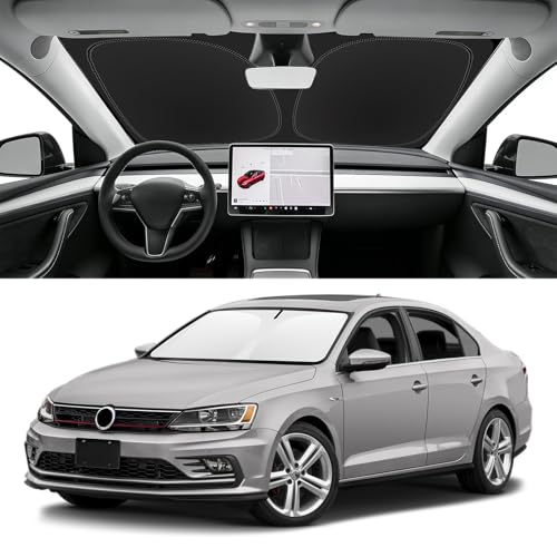 Custom Fit Windshield Sun Shade for VW Jetta 2011 (for 2011-2018 VW Jetta)