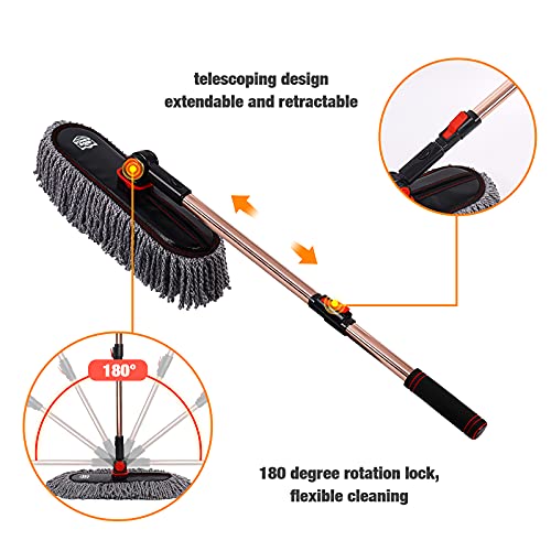 Auto Duster Extendable Handle (Light Grey)