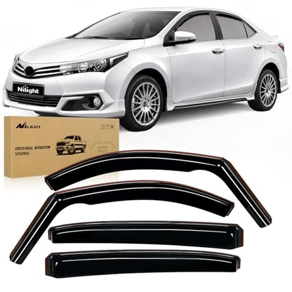 in Channel Rain Guards for Toyota Corolla Sedan 2020 (Toyota Corolla 2020-2026)