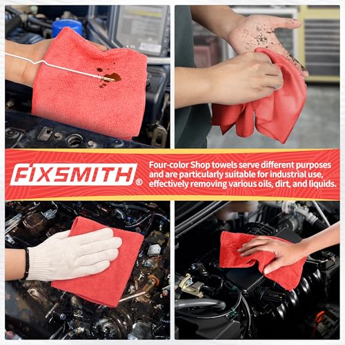 Microfiber Cleaning Cloth (24PK / Red)