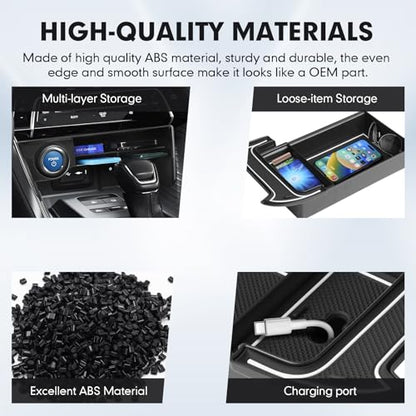2PCS Center Console Organizer for 2021 (2021-2024 Toyota Venza 2PCS)