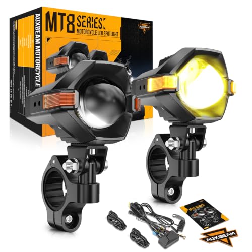 MT8 Series Motorcycle Fog Lights Auxiliary Lights Driving Lights (Black)