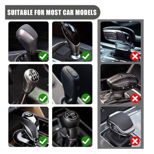 Car Gear Shift Hoodie Auto Shifter Knob Cover (Gray / 1 Pcs)