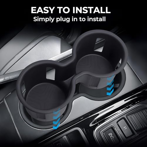 Center Console Cup Holder Inserts for Honda Pilot 2023 (For 23-26 Pilot & 24-26 Passport/Ridgeline)
