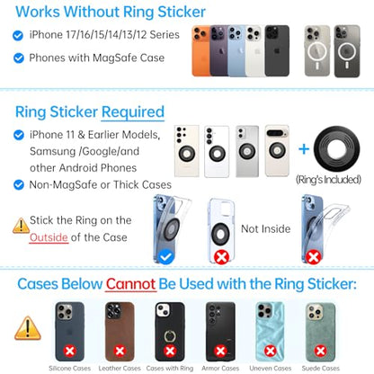 Newest Vacuum Magnetic Phone Holder for Car Phone Holder Mount【Movable Vacuum Suction】 Magsafe Car Mount Cell Phone Holders for Your Car Accessories for Women Men for iPhone 17 16 (Light Pink)