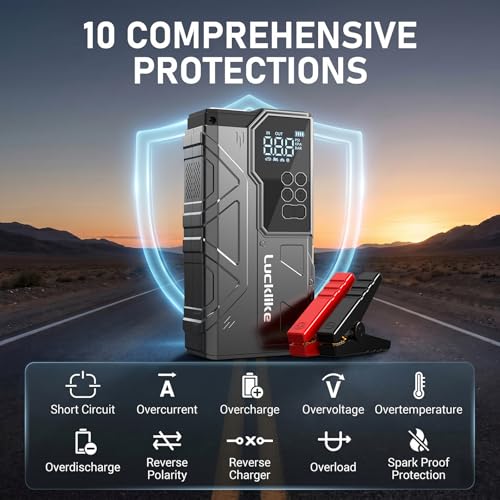 7000A 150PSI Car Battery Jump Starter with Air Compressor