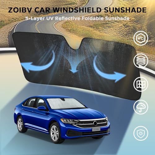 Car Windshield Sun Shade for Volkswagen Jetta 2019 (for Volkswagen Jetta 2019-2026)