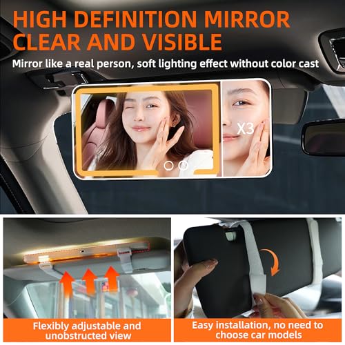 2 pack Car Sun Visor Vanity Mirror