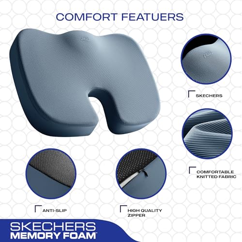 Memory Foam Seat Cushion (Blue)