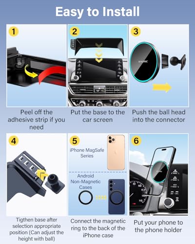 15W Magnetic Charger Phone Holder for Honda Civic 2022 (Magnetic Wireless Charger / Civic 2022-2026 (7/9 inch screen))
