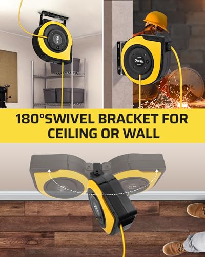 75FT Electric Cord Reel (Yellow)