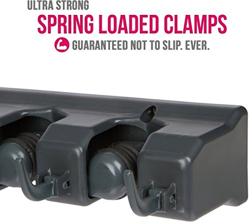 Broom Holder Wall Mount (1 Pack / Black)