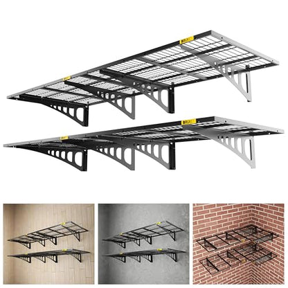 2x3ft Adjustable Rail Wall Garage Storage Shelf (2x3ft-4pack)