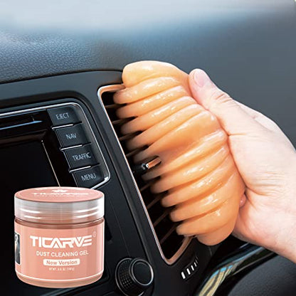 Cleaning Gel for Car Detail Putty Car Vent Cleaner Upgrade Orange (Orange 1Boxed)