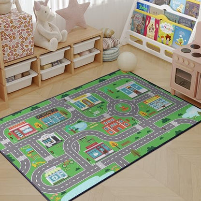 Play Mat for Playroom (3'x 4' / Towncity01)