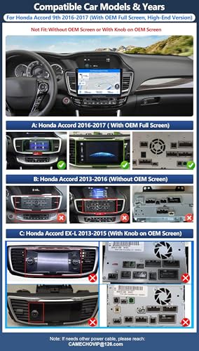 4G+64G Car Radio for Honda Accord 9th 2016 2017