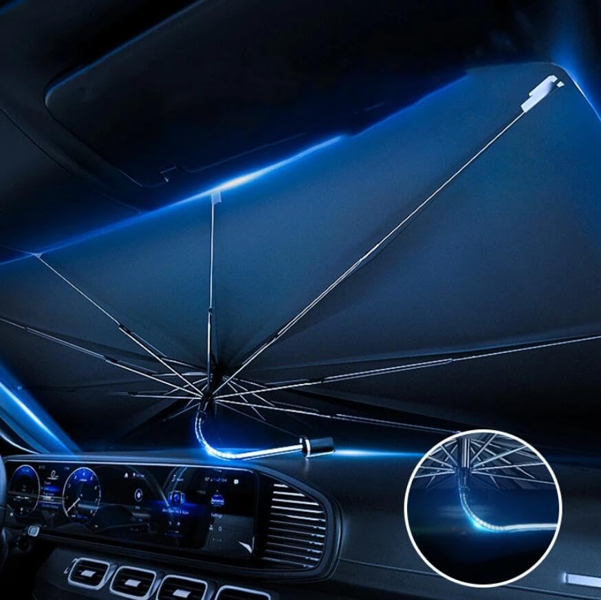 Auto Front Windows Car Windshield Sun Shade Umbrella for Most Vehicles