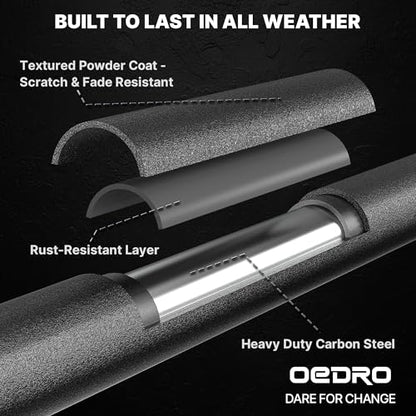 6" Running Boards Two (Black)