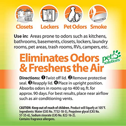 Solid Odor Absorber Eliminator for Home and Small Spaces (14 Ounce (Pack of 6))