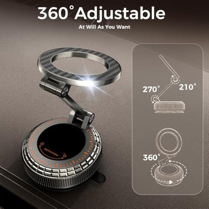 Metal Magnetic Car Phone Holder for Magsafe Phone (Carbon Fiber)