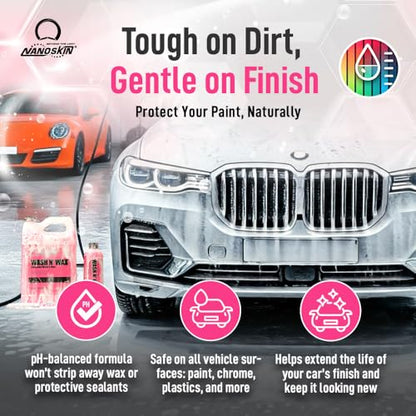 WASH N' WAX with Carnauba Wax Protection for Cars (16 Fl Oz (Pack of 1))