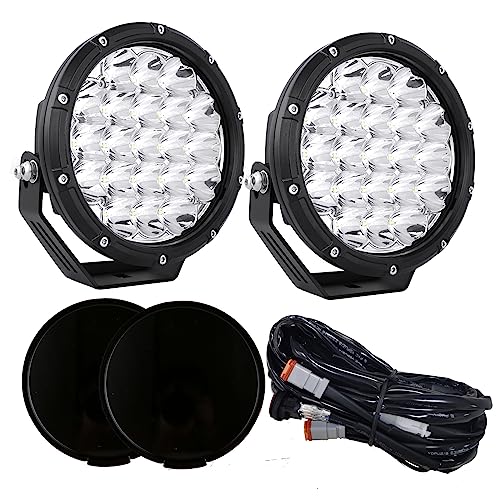 Round LED Offroad Lights 7inch LED Off Road Lights for Trucks (White 6000K Driving Lights / 7Inch)