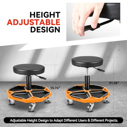 Mechanic Stool (Orange)