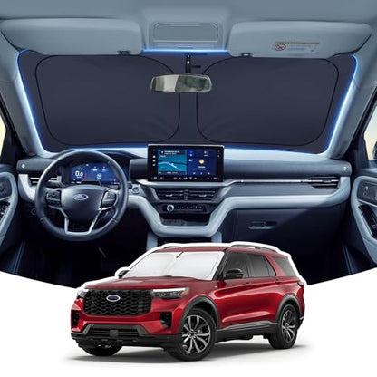 2026 Upgraded Windshield Sun Shade for Ford Explorer 2026 2025 (for Ford Explorer 2020+)