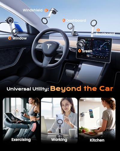 Magnetic Phone Holder for Car (Gray)