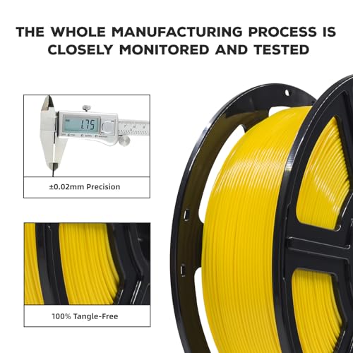 PLA Filament 1.75mm (Yellow)