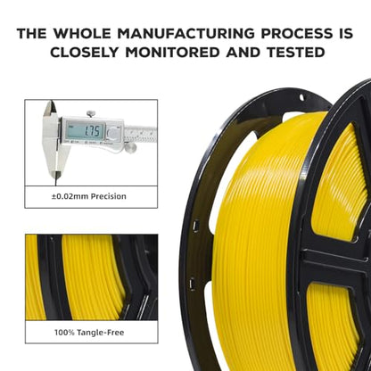 PLA Filament 1.75mm (Yellow)