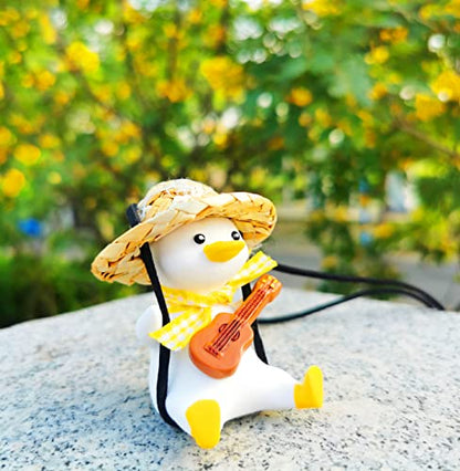 Swinging Duck Car Hanging Ornament Cute Decor Rear View Mirror Accessories Mirror Hanging Car Pendant Interior for Women Charm (E)