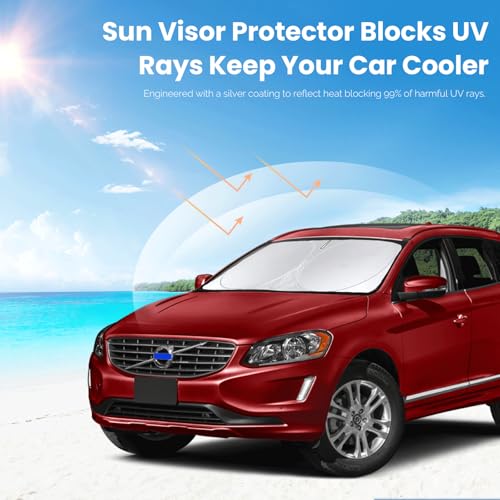 Custom Fit XC60 Windshield Sunshade for 2018 2019 (Fit XC60 2018-2026)
