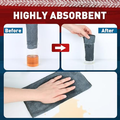 Microfiber Cleaning Cloths Bulk (Grey / 400P)
