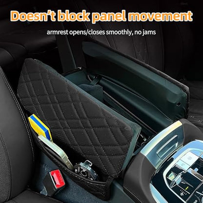 Leather Center Console Cover for BMW 2019 (B-Black)