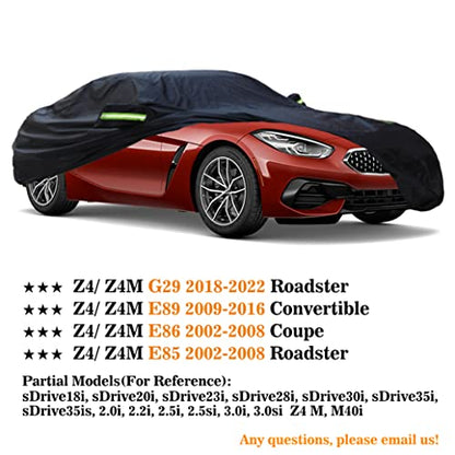 Custom Upgraded Car Cover Compatible with BMW Z4 E85 E86 E89 G29 (Compatible with BMW Z4 Z4M)