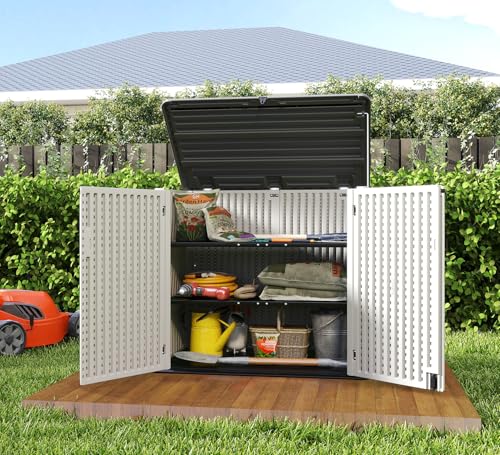 Storage Shed Weather Resistance (Off-White)