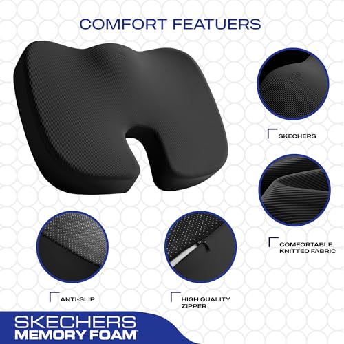 Memory Foam Seat Cushion (Black)