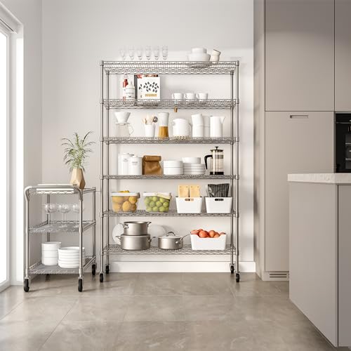 UltraDurable 6 (Steel / 6-Tier Shelving, 48" W x 18" D)