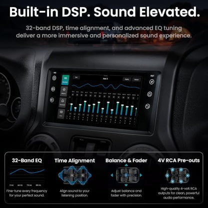 S8 Gen4 7" Android Car Stereo for Jeep Wrangler 2007 (7")