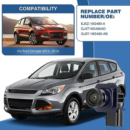 Rear View Backup Reverse Camera Parking Fit for Ford Escape 2014 2015 2016 (Fit for Ford Escape 2014-2016)
