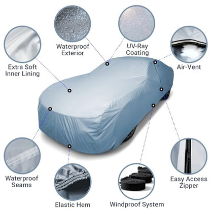 Car Cover Waterproof All Weather for 1980 (54. Skylark 1980-1985 / Sky Gray)