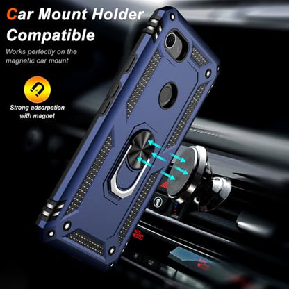 for Google Pixel 3A XL Case with Screen Protector (Blue / Google Pixel 3A XL)