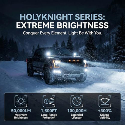 9005 HB3 Holyknight 50000lm High Lumen LED Bulb 6000K (9005/HB3)