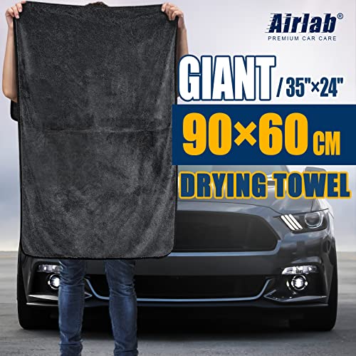 Microfiber Towel Car Drying Detailing Wash Cloth Car Care (Grey-black)
