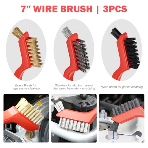 25pcs Car Detailing Brush Set (Blue+Red+Green x2)