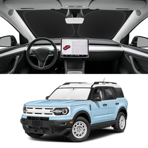 Custom Fit Windshield Sun Shade for Ford Bronco Sport 2021 (for 2021-2026 Ford Bronco Sport)